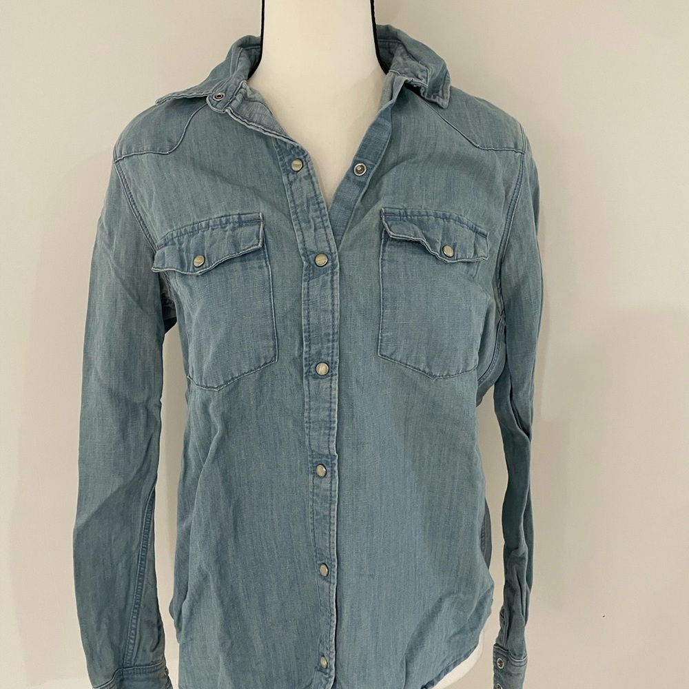 Zara Denim Button Down Shirt